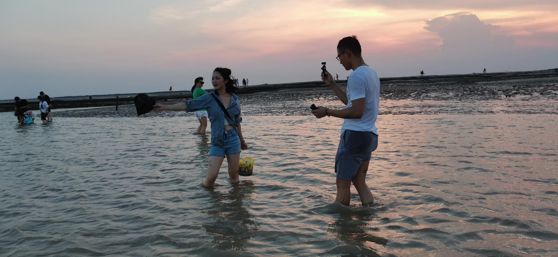 导航盐城东台条子泥景区，你就会发现一个超级适合下海玩耍的地方！！！